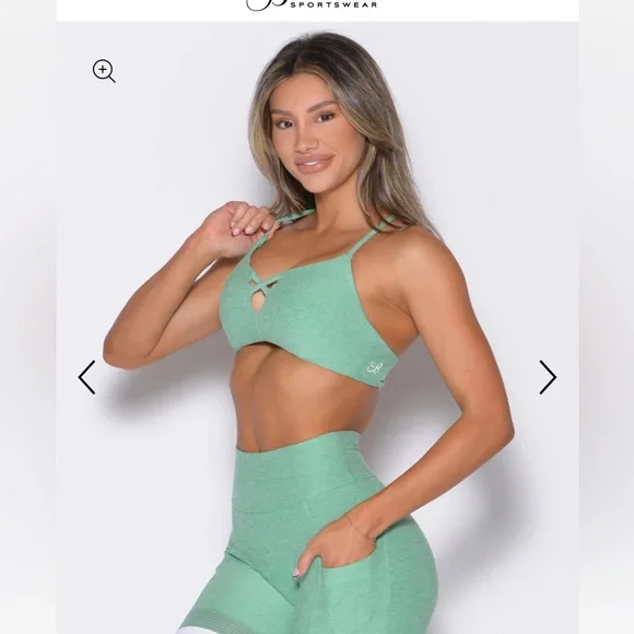 Bombshell Sportswear LIFT LUXE SPORTS BRA, size Small, Sage, Like New